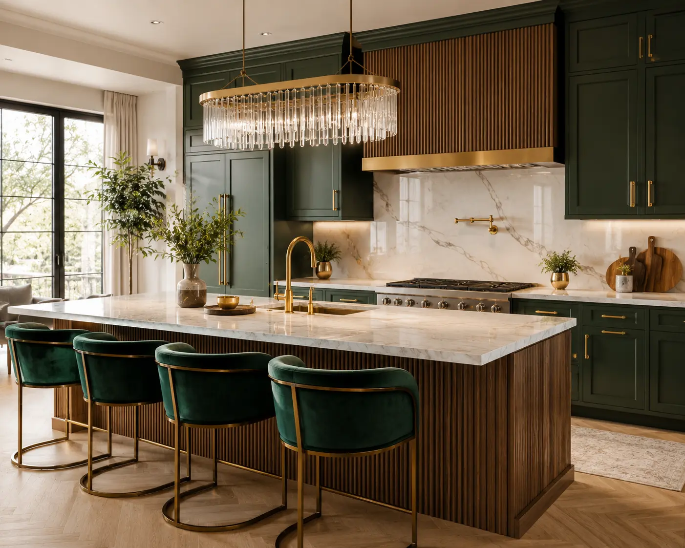 Modern luxury transitional kitchen Bangalore